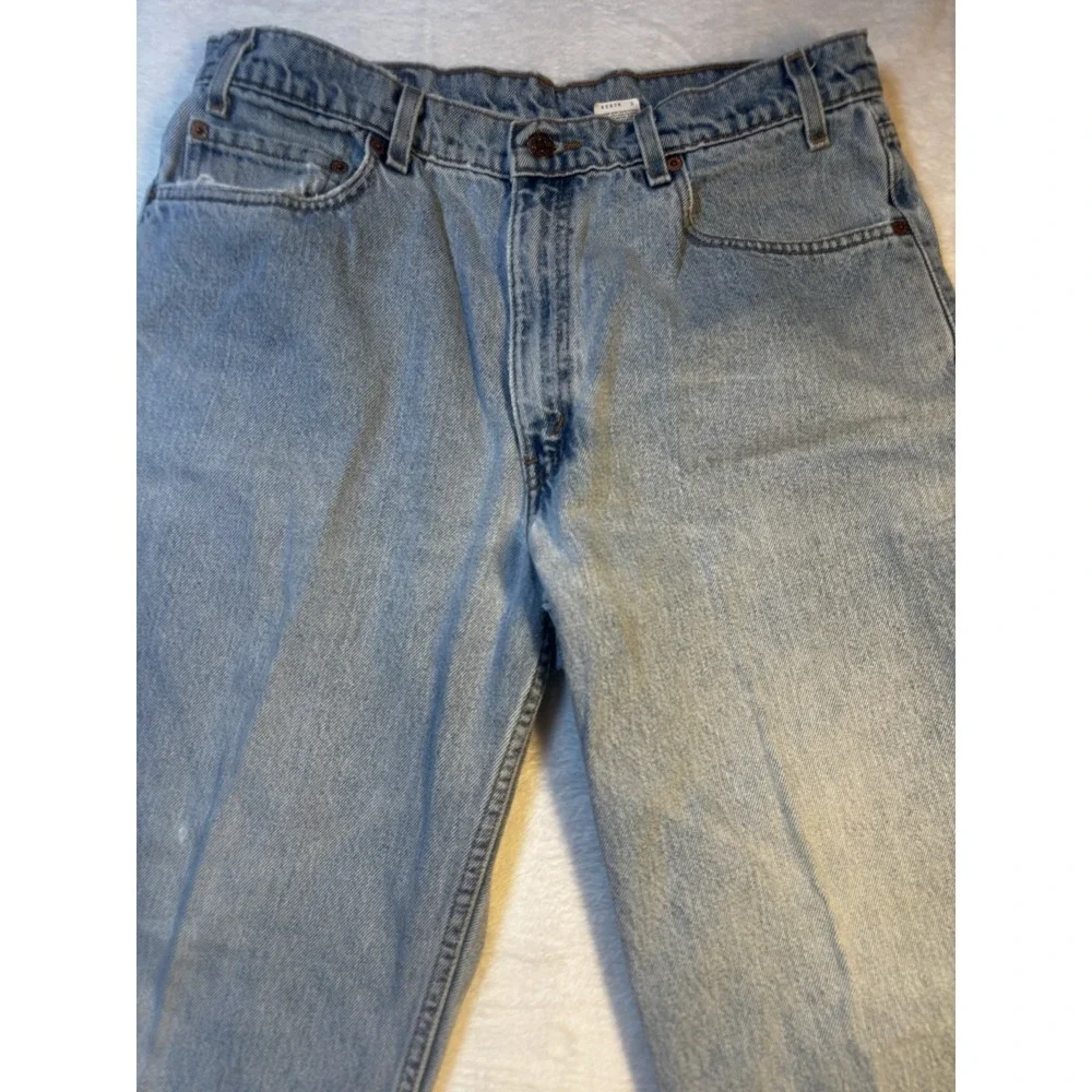 Vintage Levi's 550 Jeans Men's 36/29 - Length Measures‎ 28.5 - Blue 90s Relaxed